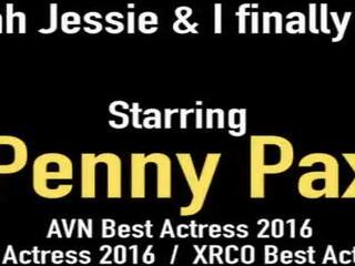 Grand incredible Redhead Penny Pax Finger & Tongue Fucks Tatted Twat Sarah Jessie!